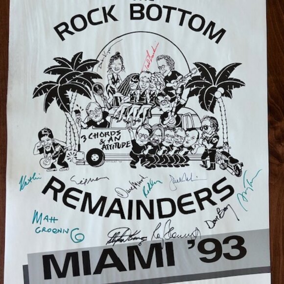 Rock Bottom Remainders Posters Signed - Stephen King &  Matt Groenig + more - Picture 1 of 10